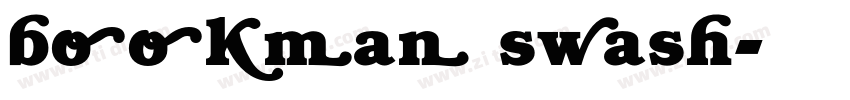 bookman swash字体转换